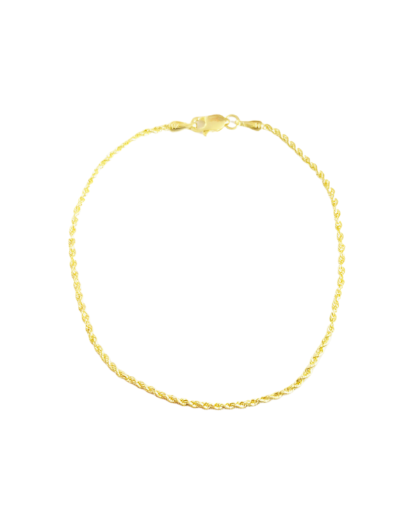 Złoty łańcuszek z pełnymi złota ogrniwami typu Kordel o długości 18 cm – elegancja i trwałość w klasycznym wydaniu. Idealny na prezent lub do codziennego noszenia. Piękny połysk, solidne wykonanie, ponadczasowy styl!
